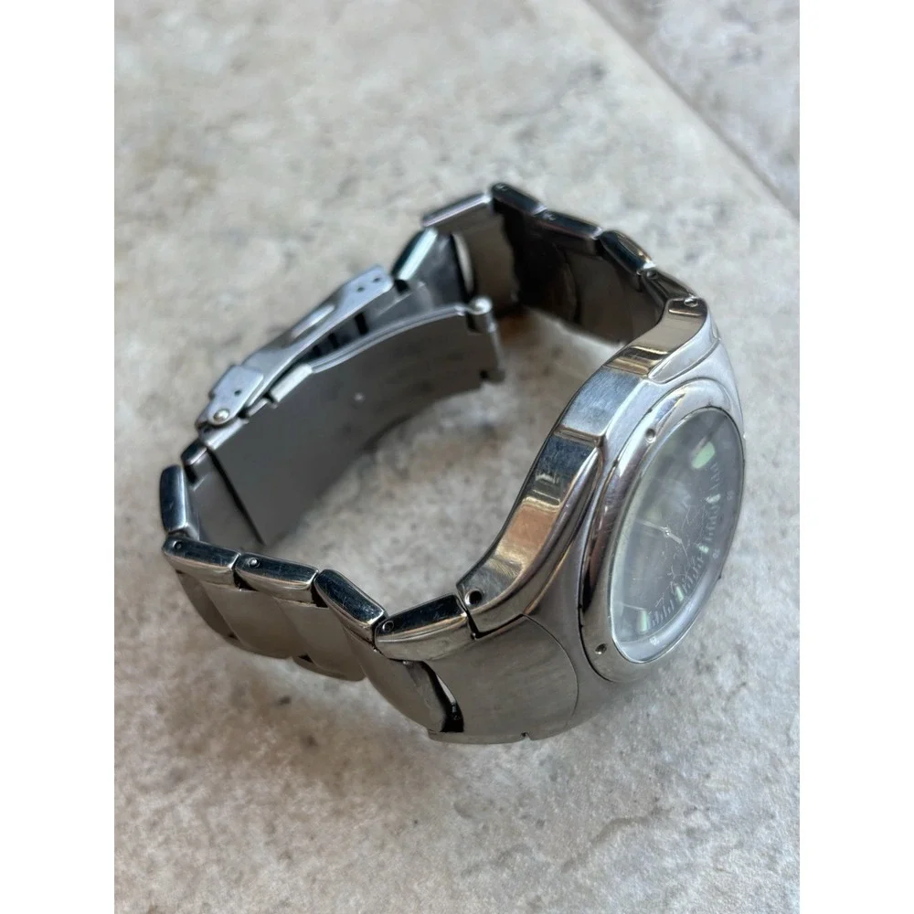 ⭐️Vintage Fossil Blue Womens Silver Tone Stainless⭐️AM3747⭐️Quartz Watch A3⭐️